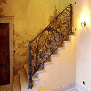 Đơn giản sắt nướng thiết kế cho hiên lan can rèn sắt cầu thang tay vịn với chức năng an toàn - Product Image 6