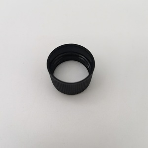24mm 24-400 schwarz gerippte (<span class=keywords><strong>matte</strong></span> Oberseite) Kunststoff kappe mit Induktion innen dichtung Kunststoff deckel Schraub deckel - Product Image 2