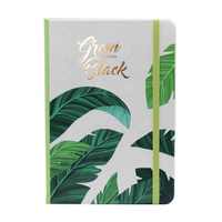 Agenda en papier blanc A5, carnet de notes marbré, fermeture élastique, couverture rigide, planificateur à spirales, cadeaux scolaires, 80 feuilles