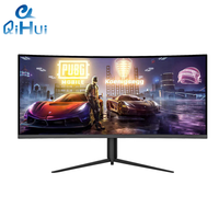 Moniteur de jeu Qihui de haute qualité 34 pouces 2K 4k 5K UHD QHD Moniteurs de jeu 144 Hz 165Hz 240Hz Écran incurvé plat pour PC