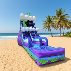 Toboggan aquatique gonflable de haute qualité sur le thème de la sirène, toboggan aquatique gonflable avec piscine <span class=keywords><strong>pour</strong></span> la <span class=keywords><strong>location</strong></span> - Product Image 1