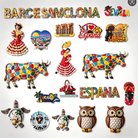 Artisanat souvenirs en résine suisse, souvenirs de voyage personnalisés, autocollants magnétiques 3D créatifs peints à la main, cadeau pour anniversaire ou voyage