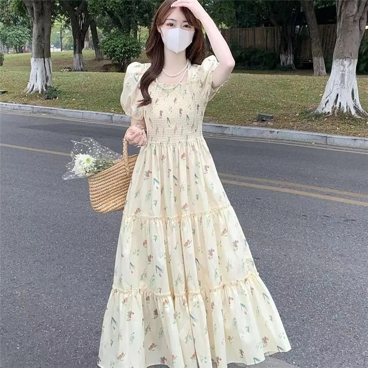 korean beach dress Dewlily Long Ribbon Cache-Coeur Dress Korean Fashion for Teens, 20s, 3 main image 0