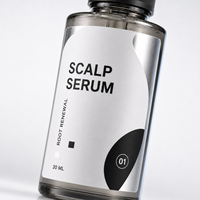 Étiquette personnalisée pour flacon de sérum capillaire, résistante à l'eau et à l'huile, autocollant doré en rouleau pour emballage de flacon d'essence capillaire