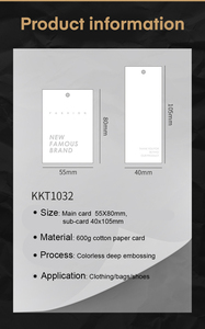 Etiquetas de papel hechas a mano para colgar con nombre y logotipo personalizado de alta calidad, etiqueta de ropa personalizada con técnicas impresas, borde cortado con láser - Product Image 6