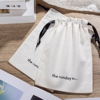 Promotionnel en gros écologique Logo personnalisé imprimé savon cadeau pochette en toile coton lin bougie sac à cordon