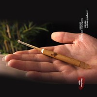 Cuillère d'oreille artisanale en bambou, bambou massif carbonisé de qualité supérieure, Mimikaki, outil de bien-être unique, héritage oriental, 12 cm