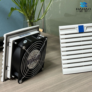 Ventilateur d'armoire électrique anti-poussière 220V avec fenêtre à volet filtrant à trous carrés <span class=keywords><strong>pour</strong></span> la ventilation et la dissipation de la <span class=keywords><strong>chaleur</strong></span> - Product Image 5