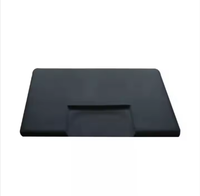 Nouveau Tapis de Chaise de Barbier Moderne 2025 en Plastique Écologique Anti-fatigue Noir pour Salon et Usage Commercial
