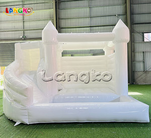 Château gonflable dôme Pastel avec toboggan aquatique et piscine pour enfants - Product Image 3
