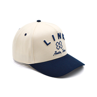 Gran oferta, logotipo personalizado bordado, Color sólido, algodón, 5 paneles, gorra deportiva de béisbol de dos tonos, estilo callejero