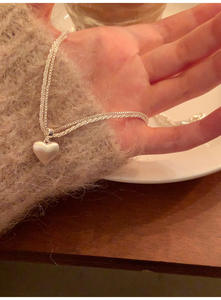 Gargantilla con colgante de corazón, Collar ajustable en forma de mariposa, cadena delicada seccionada para mujer, regalo de moda de subcultura gótica - Product Image 6