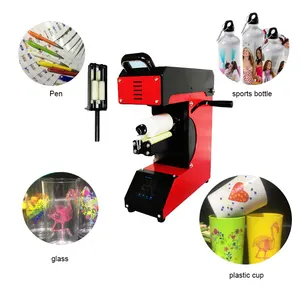 Multi-kinetische energie roller Plastic beker glas pen balpen machine mok warmte persmachine