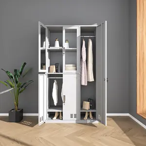 Metal Wardrobe Used In Cabinet Metal Storage Bedroom Furniture Armoire Garderobe Cupboard Wardrobes For Cloth Cupboard Store