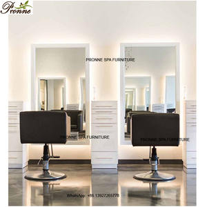 Chariot de coiffeur en bois durable verrouillable de station de <span class=keywords><strong>style</strong></span> d'or de salon de coiffure - Product Image 6