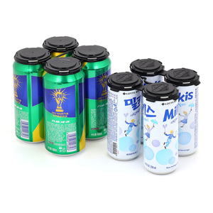 HDPE thiết kế logo 4 gói Nhựa Chủ sở hữu cho mỏng 200 mô hình nhôm lon nước giải khát - Product Image 3