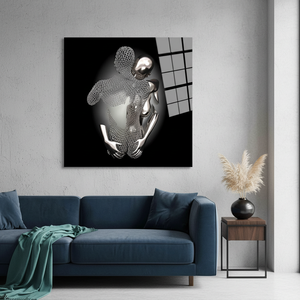 Elegant Modern Art Deco for Heart Decor-Printed Canvas Panel Artwork for Home Hanging - Product Image 3