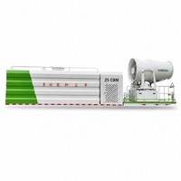 Camion anti-poussière de 25 m³ à double essieu avec canon à brouillard, portée de pulvérisation de 120 m pour la construction, les carrières et les mines