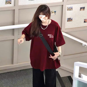 Camiseta de Manga Corta para Hombre y Mujer BONDI BEACH Unisex Rosa Holgada con Logotipo 100% Algodón Proveedor Mayorista - Product Image 4