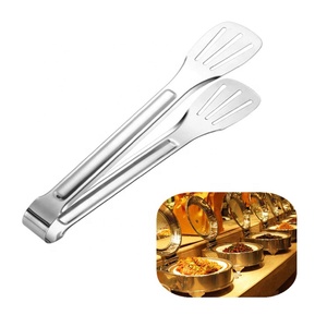 Steak Clamps Pizza Clip Fisch greifer SUS 304 Edelstahl <span class=keywords><strong>Burger</strong></span>, Eier, Steak Pfannkuchen Food Tong - Product Image 1