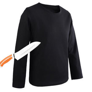 เสื้อยืดแขนยาวโพลีเอทิลีนคุณภาพสูงพิเศษ สีดำเนื้อนุ่ม ป้องกันการบาด - Product Image 1