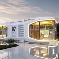 Grande maison mobile préfabriquée en conteneur pour camping-car, caravane de voyage, caravane, villa de couchage, application