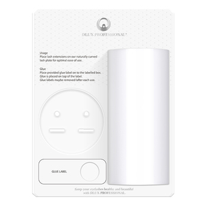 DLUX PROFESSIONAL - Paleta de Acrílico Coreana para Extensiones de Pestañas, Soporte para Pegamento, Exhibidor de Pestañas Postizas Personalizado, para Salón Profesional - Product Image 1