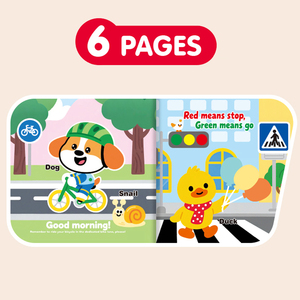 <span class=keywords><strong>Livre</strong></span> en tissu éducatif et sensoriel pour bébé, pour le développement précoce, avec motifs <span class=keywords><strong>de</strong></span> circulation et jeu <span class=keywords><strong>de</strong></span> jonglage en carton, pour l'interaction parent-enfant - Product Image 3