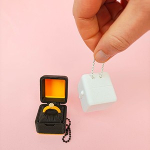Porte-clés Clicker en forme de boîte à bagues, imprimé en 3D, anti-stress - Product Image 2