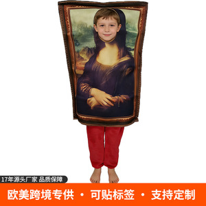 Combinaison de costume Mona Lisa Poop pour femme, été 2025, ensemble de jeu de rôle anime en velours côtelé - Product Image 2