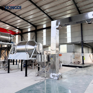 Industrial Powder Mixing and Packing Line, Rotary Drum Blender with Z-Shape <b>Elevator</b> and Carbon Steel Double Auger Filler - Product Image 6