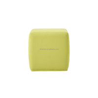 Pouf d'extérieur lavable multifonctionnel en tissu, repose-pieds carré, petit ottoman cube