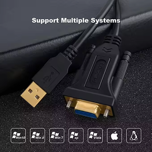 Adaptador de cable USB adaptador USB a DB9 azul 1,5 pies (1,5 pies) cables - Product Image 2