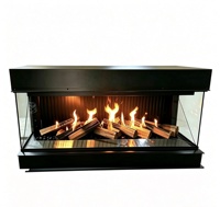 Cheminée électrique holographique de luxe haut de gamme, réaliste et moderne, avec lit de braises large et technologie de flamme HD, nouveau design