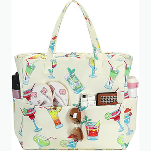 Échantillon gratuit bagages personnalisés sacs d'épicerie naturels en toile de jute sacs à main de plage sac fourre-tout en jute sacs fourre-tout pour femmes - Product Image 1