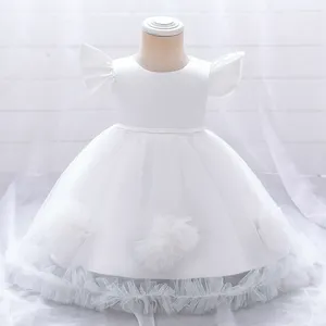 MQATZ, оптовая продажа, От 1 до 5 лет, детское платье на день рождения, платье с цветочным принтом для девочек, свадебное детское платье, белое платье L2026xz