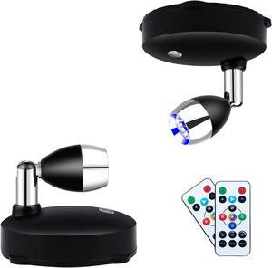 Mini Led Immagine Puck Armadio A Muro Armadio Luce A Pile di Accento Luci per la decorazione Dipinti di Arte <span class=keywords><strong>Senza</strong></span> <span class=keywords><strong>Fili</strong></span> Riflettore - Product Image 1