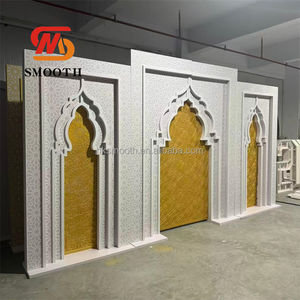 Fond de scène de mariage en PVC acrylique avec motif sculpté 3D, style indien luxueux et lisse - Product Image 3