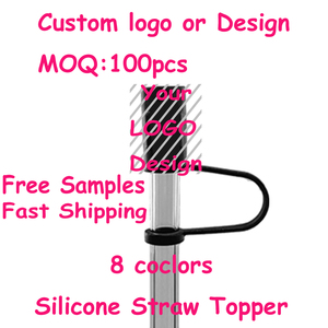 Recién llegado, adorno de unicornio de silicona personalizado de 10mm y 8mm para bebidas, bonita cubierta de paja, suministros decorativos para fiestas promocionales - Product Image 4