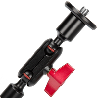 Support de fixation robuste avec trous de vis 1/4 et 3/8, pince métallique pour trépied d'appareil photo reflex numérique, support d'éclairage et moniteur