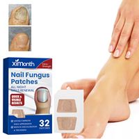 Ximonth Pack de 32 patchs réparateurs antifongiques pour les ongles, traitement des ongles fongiques, patchs pour améliorer les ongles fissurés et cassants