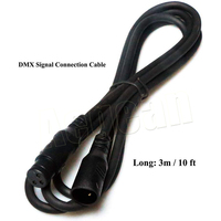 Lot de 4 câbles de connexion de Signal DMX de 3m, connexion de câbles à 3 broches, longueur 10 pieds, pour toutes les lumières LED Par