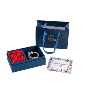 Valentine's Day Recycled Materials Jewelry <b>Box</b> Rose <b>Gift</b> <b>Box</b> Self Erecting <b>for</b> <b>Rings</b> Pendants and Bangles <b>for</b> <b>Gift</b>-Giving - Product Image 1