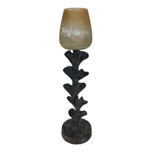 Portacandele in Metallo Ispirato ai Fiori, Candelabro a Colonna, Centrotavola Moderno Decorativo, Set di Tre - Product Image 3