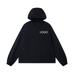 Blouson bomber unisexe coupe-vent de haute qualité avec fermeture éclair, personnalisable ODM, style streetwear, coque en nylon/coton, saison automne - Product Image 1