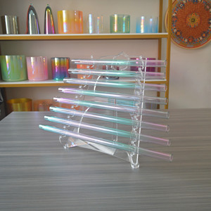 Hf Titan Loại Bảy Màu Pha Lê Hát Harp Với Đứng Chakra Ghi Chú 432Hz Pha Lê Harp Nhạc Cụ Thạch Anh Harp - Product Image 3