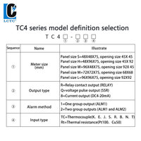 TC4S 48*48 K Type Input Digital Display Intelligent PID Temperature Controller Instrument SSR+RELAY 4-20mA Output