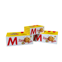 Boîtes d'emballage personnalisées en carton jetable respectueux de l'environnement pour restauration rapide à emporter chips de poulet boîte pour aliments frits poulet frit