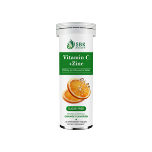 Comprimés de vitamine C et de zinc les plus vendus – La vitamine C améliore les niveaux d'énergie et maintient la santé respiratoire – Saveur orange intense - Product Image 1