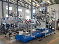 Ligne de production industrielle d'extrusion d'aliments pour animaux de compagnie, machine automatique à haute capacité pour la fabrication de croquettes sèches pour chiens et chats, 150-3000 kg/h